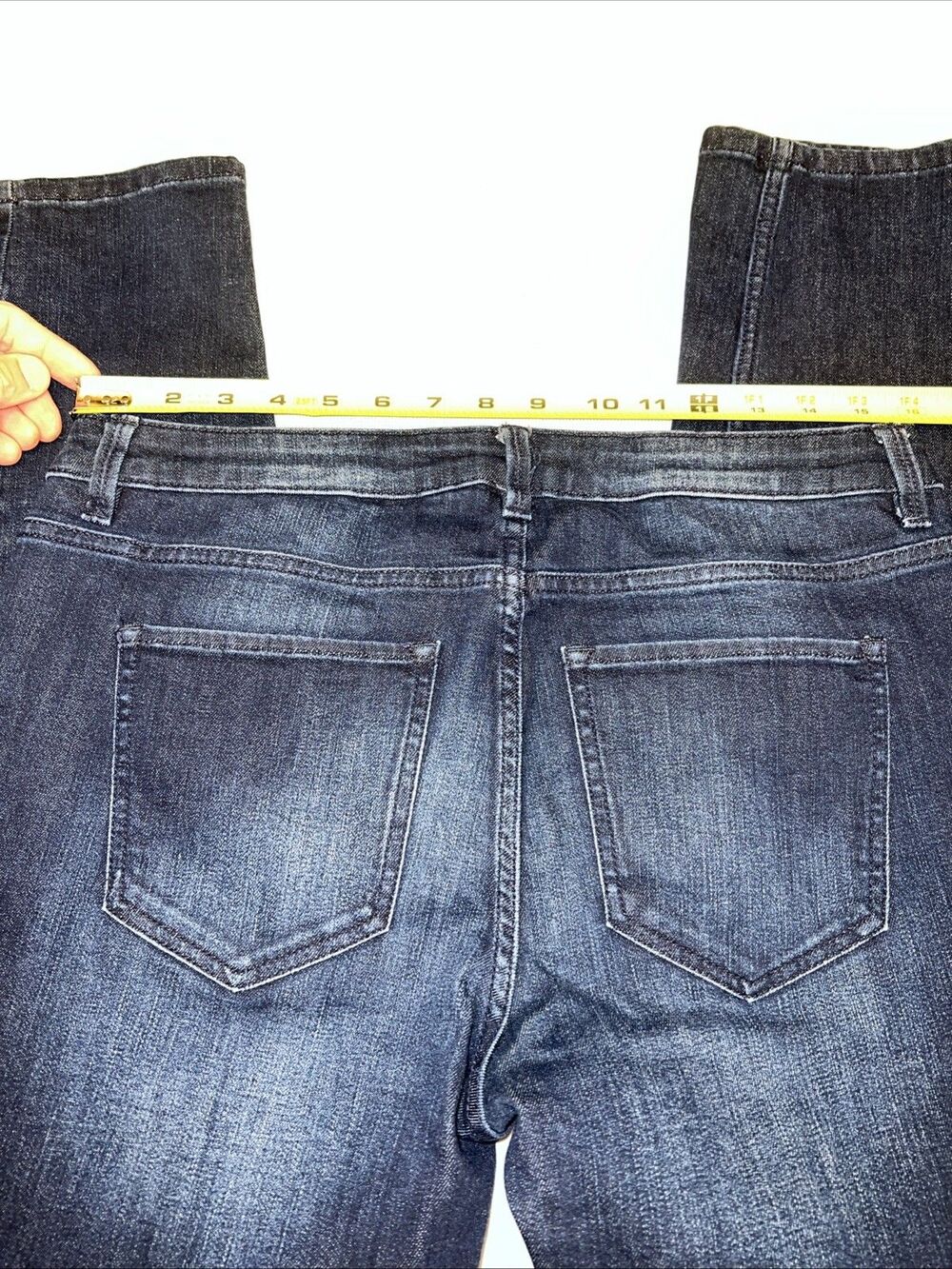 Liz Claiborne City Skinny Women's size 8 Dark Wash Blue Denim Jeans - Picture 7 of 8